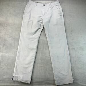 Under Armour Loose Golf Pants Gray Performance Stretch Nylon‎ Blend 34X32